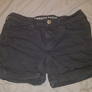 Black Midi Shorts